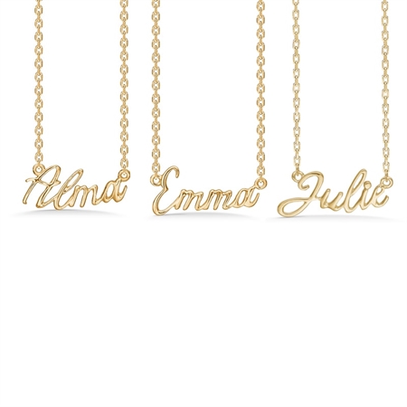 Namenskette in vergoldetem Silber von Studio Z 7220